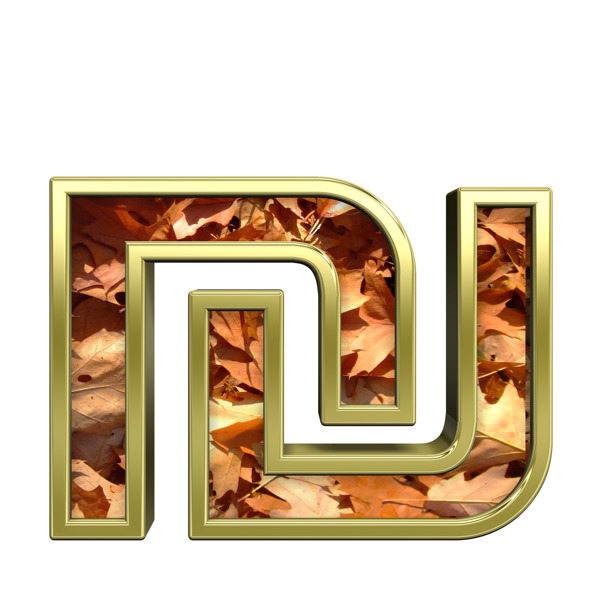 謝克爾簽署從秋天的金色字母集