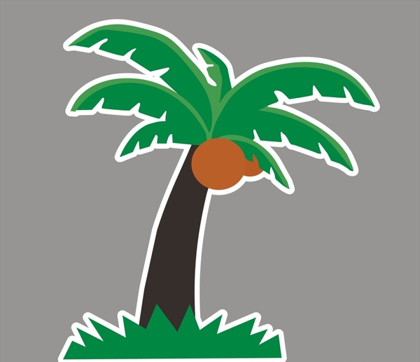 椰子树KT板