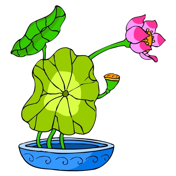 花卉古典插畫