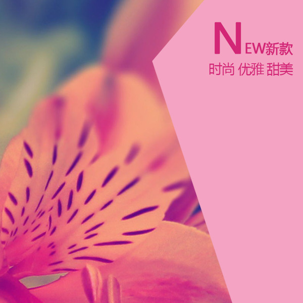 唯美紫色花朵背景