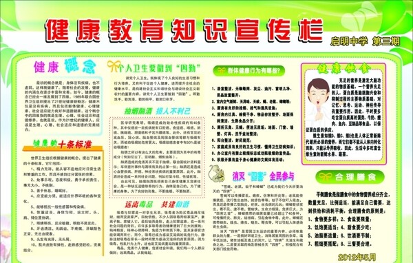 健康教育宣傳欄圖片