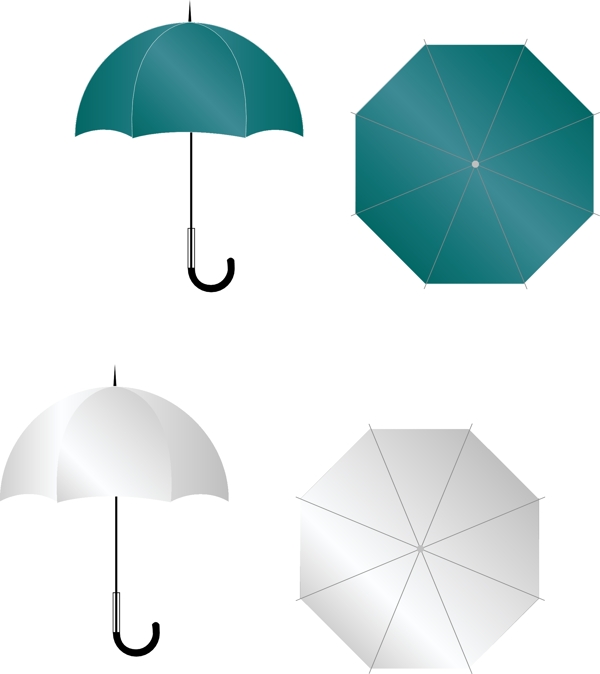 雨傘AI矢量圖圖片