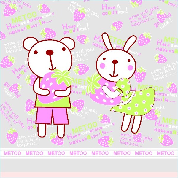 咪兔咪熊电影卡通形象矢量CDR10