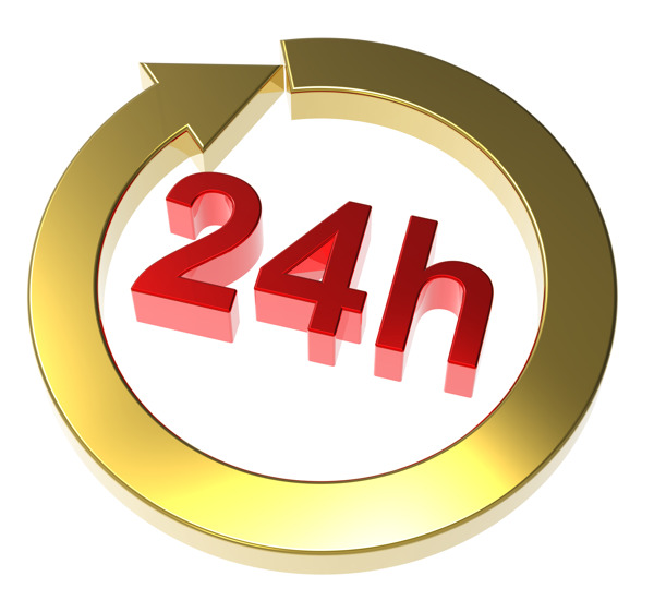 24小時送貨的跡象