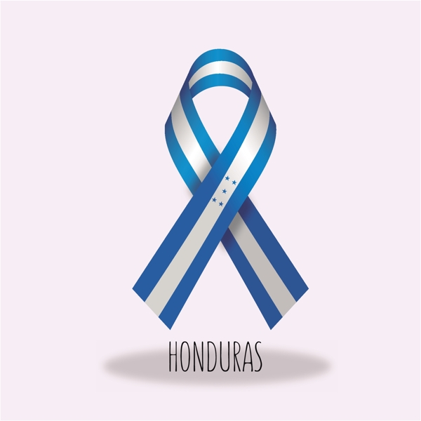 洪都拉斯国旗丝带设计