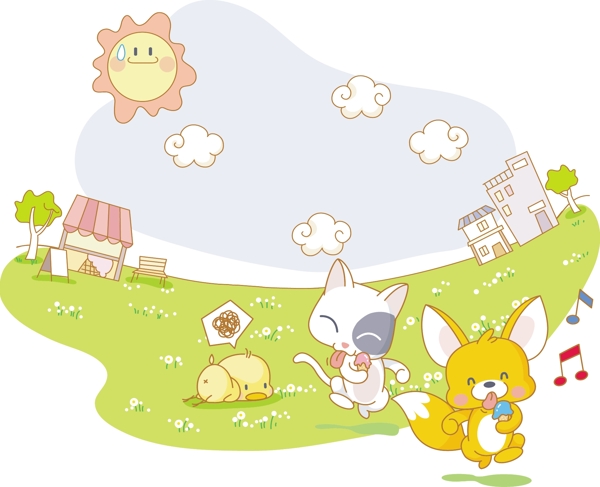 小動物矢量圖