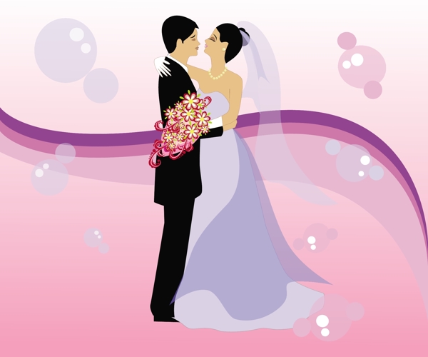 免費矢量藝術的婚禮