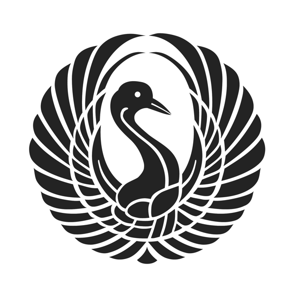 印花矢量圖動(dòng)物鳥類黑白色單色免費(fèi)素材