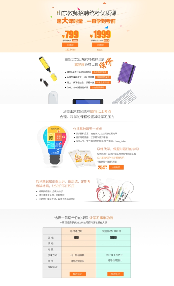 山東省教師招聘統(tǒng)考課程