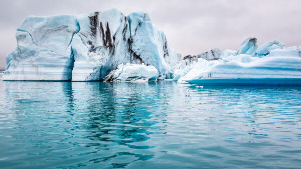 唯美南极冰川风景图片