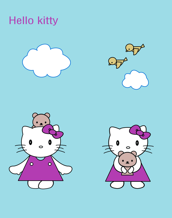 kitty貓移門圖