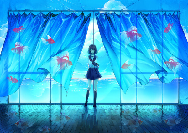 插畫女孩圖片