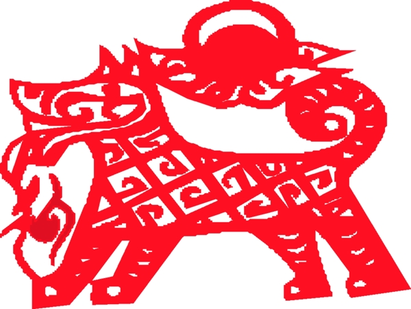 生肖狗剪影8