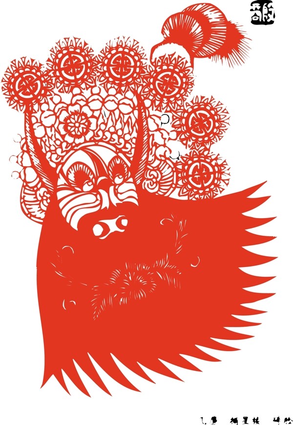印花矢量圖人物男人色彩紅色免費素材