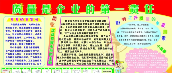 企業(yè)質(zhì)量展板圖片