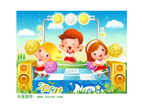 矢量圖啦啦隊(duì)