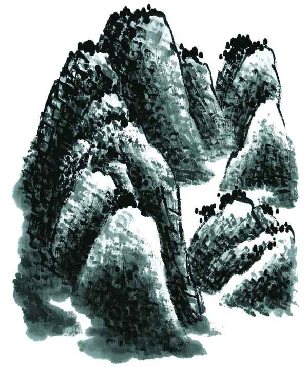 水墨山水畫圖片