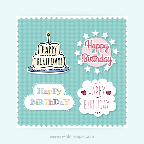 清新生日標(biāo)簽