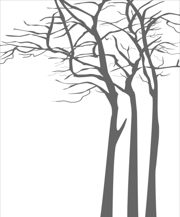 树木矢量图图片