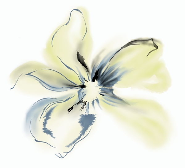 AI矢量圖花邊花朵樹葉線條鏡框水彩花