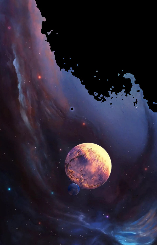 大氣宇宙星球png元素素材