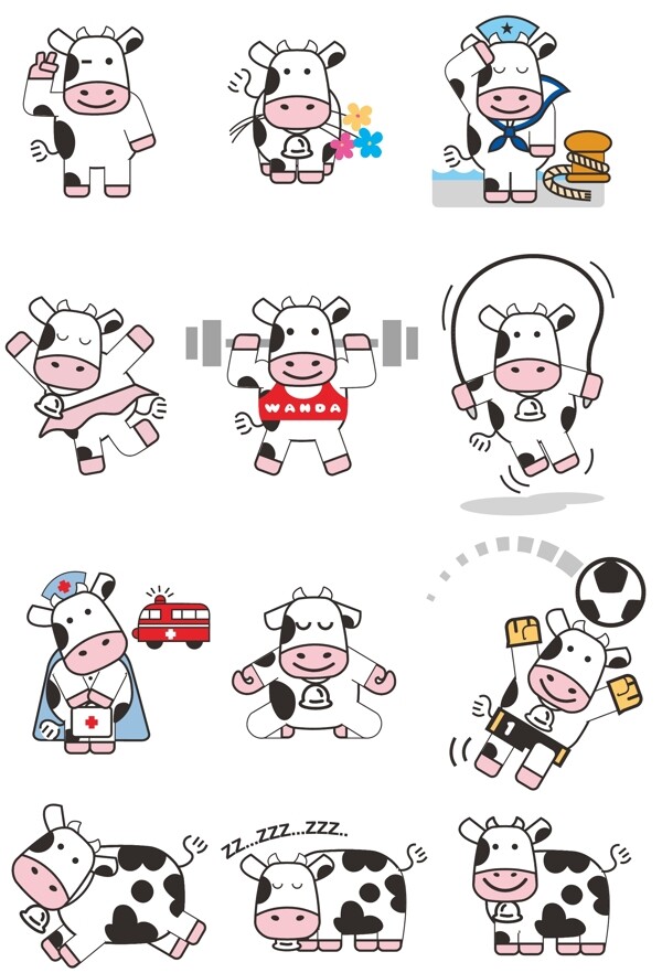 可愛(ài)奶牛圖片