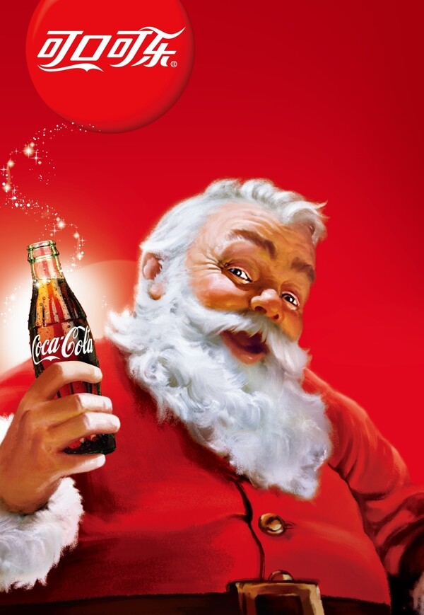 可口可乐圣诞老人广告图片
