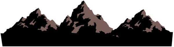 山峰高山矢量圖