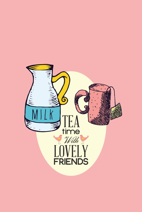 下午茶插圖圖片