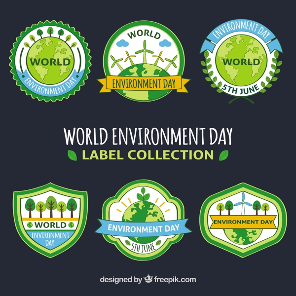 世界环境日标签带丝带收集