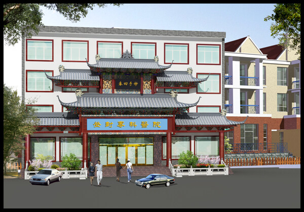 古建風(fēng)格門(mén)頭圖片
