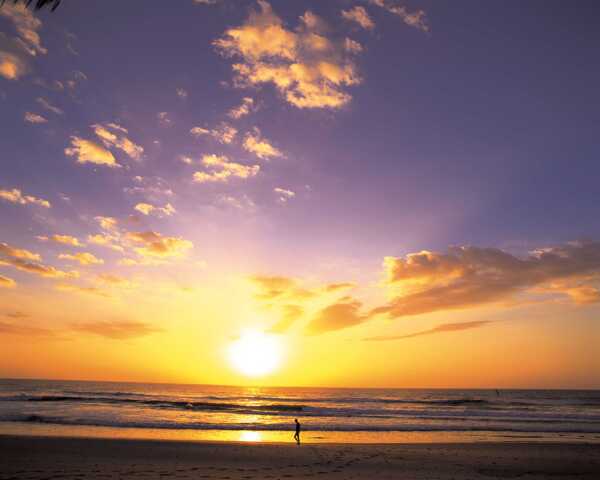夕陽圖圖片