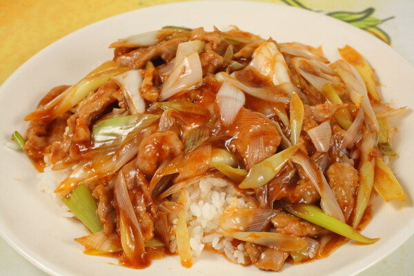 蔥爆肉蓋飯