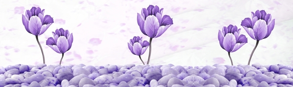 紫花背景
