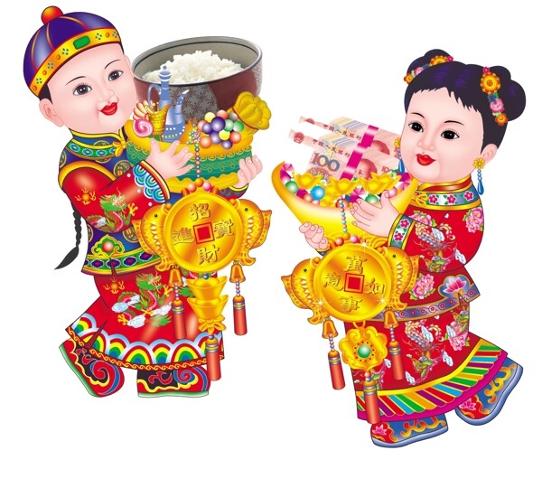 金童玉女圖片