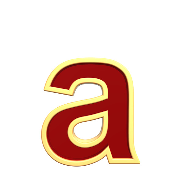 小寫字母從寶石金框字符集