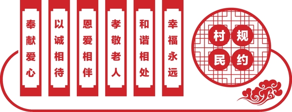 村規(guī)民約文化墻