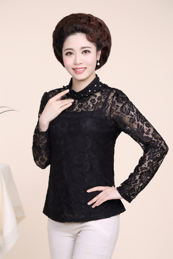 女裝媽媽裝淘寶女裝婦女裝圖片