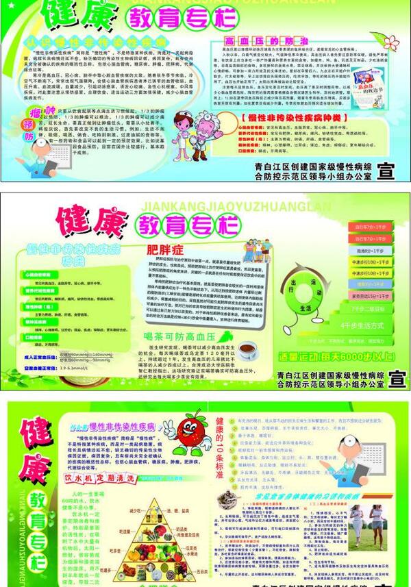 慢性病健康教育宣傳欄圖片