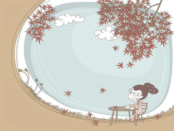 紅葉插畫