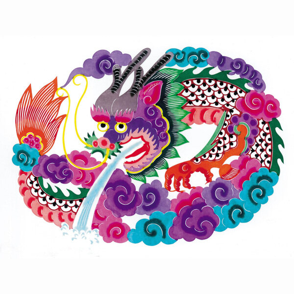 位圖動物龍色彩五顏六色免費素材