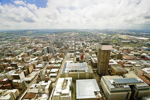 鸟瞰城市风景图片