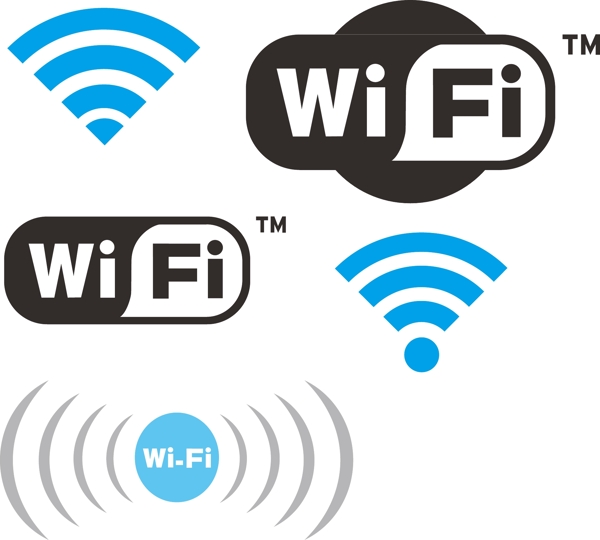 wifi圖標矢量素材圖片