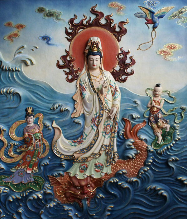 高清浮雕觀世音菩薩圖片