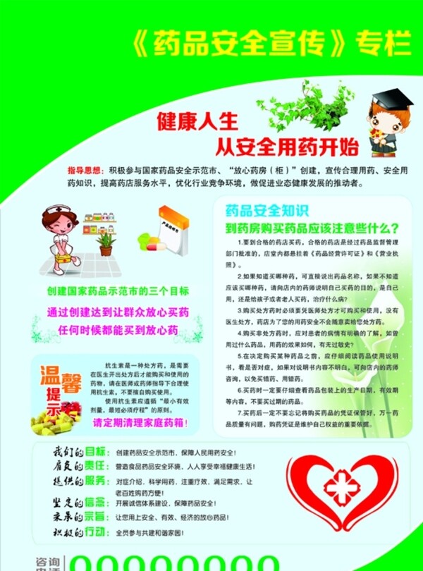 用藥安全宣傳欄圖片