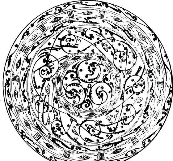 秦漢時(shí)代版畫裝飾畫矢量AI格式0589