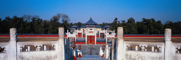 北京园林风景汉白玉石柱天坛风景图片