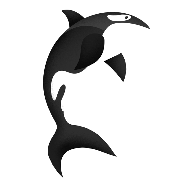 海洋动物鲸鱼装饰图案