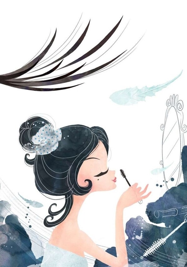 美女化妝圖片