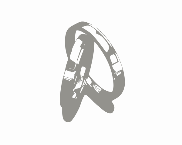 矢量雙戒指圖片